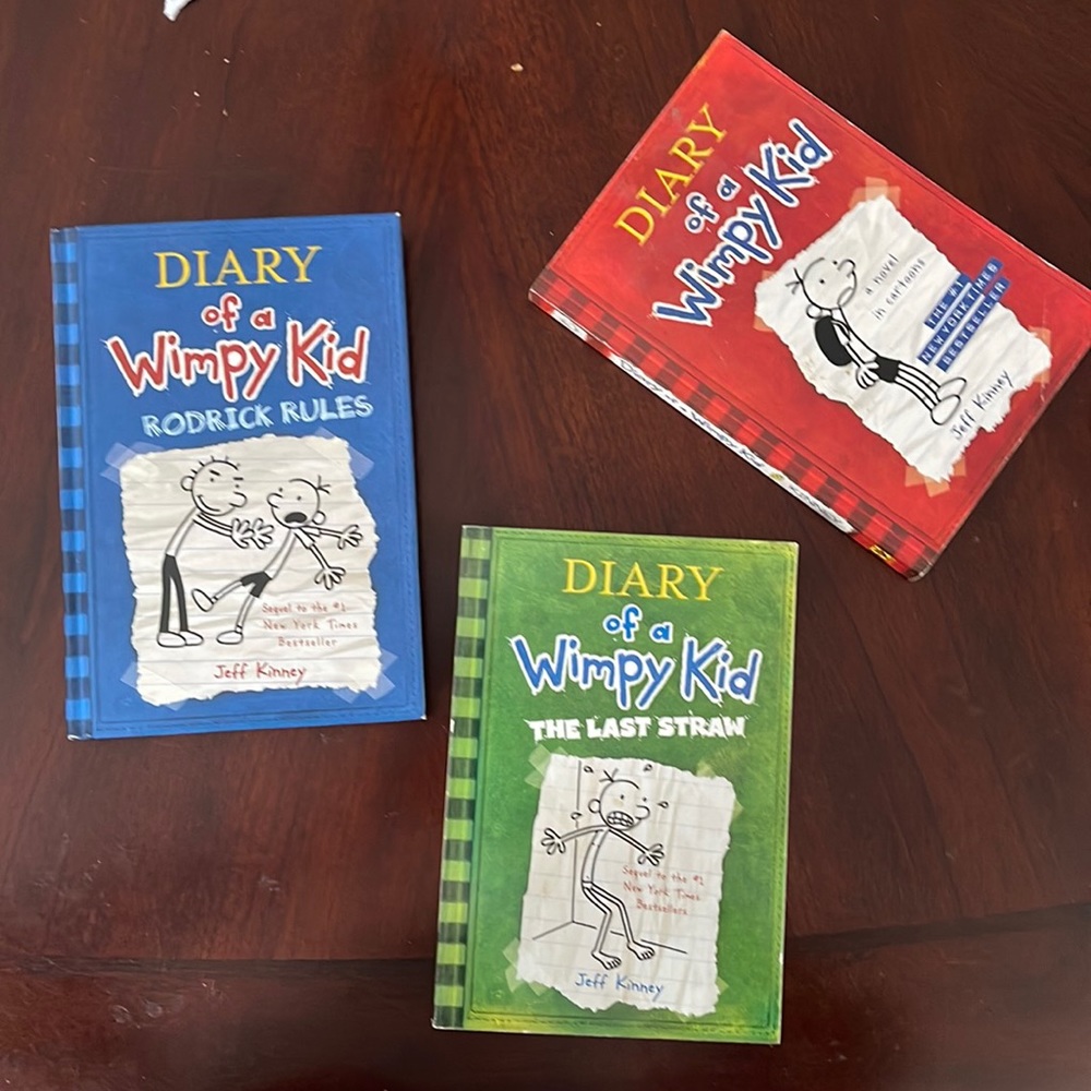 DIARY of a Wimpy Kid - 3 Books - Bundle